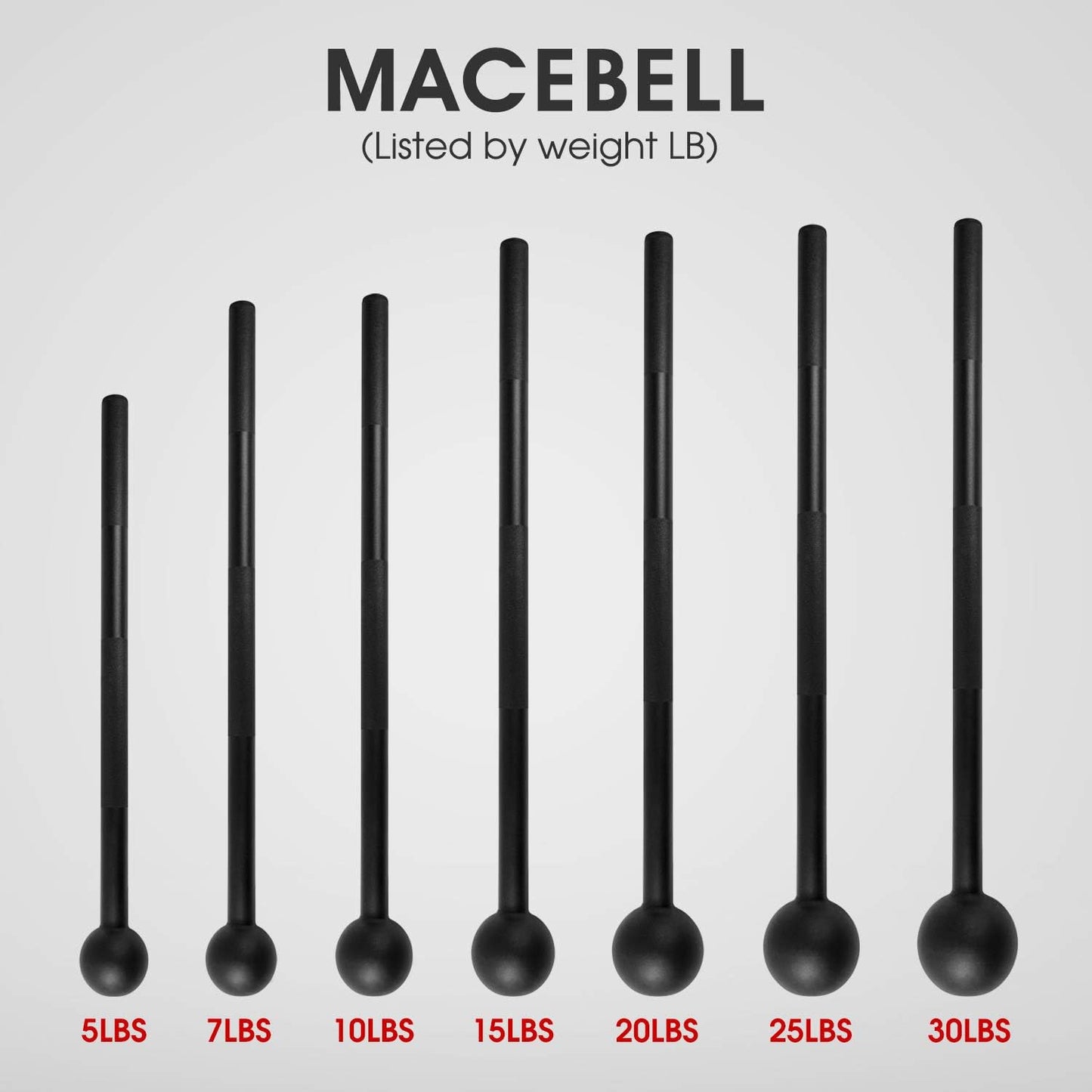 Steel Mace Bell for Strength Training 20lb