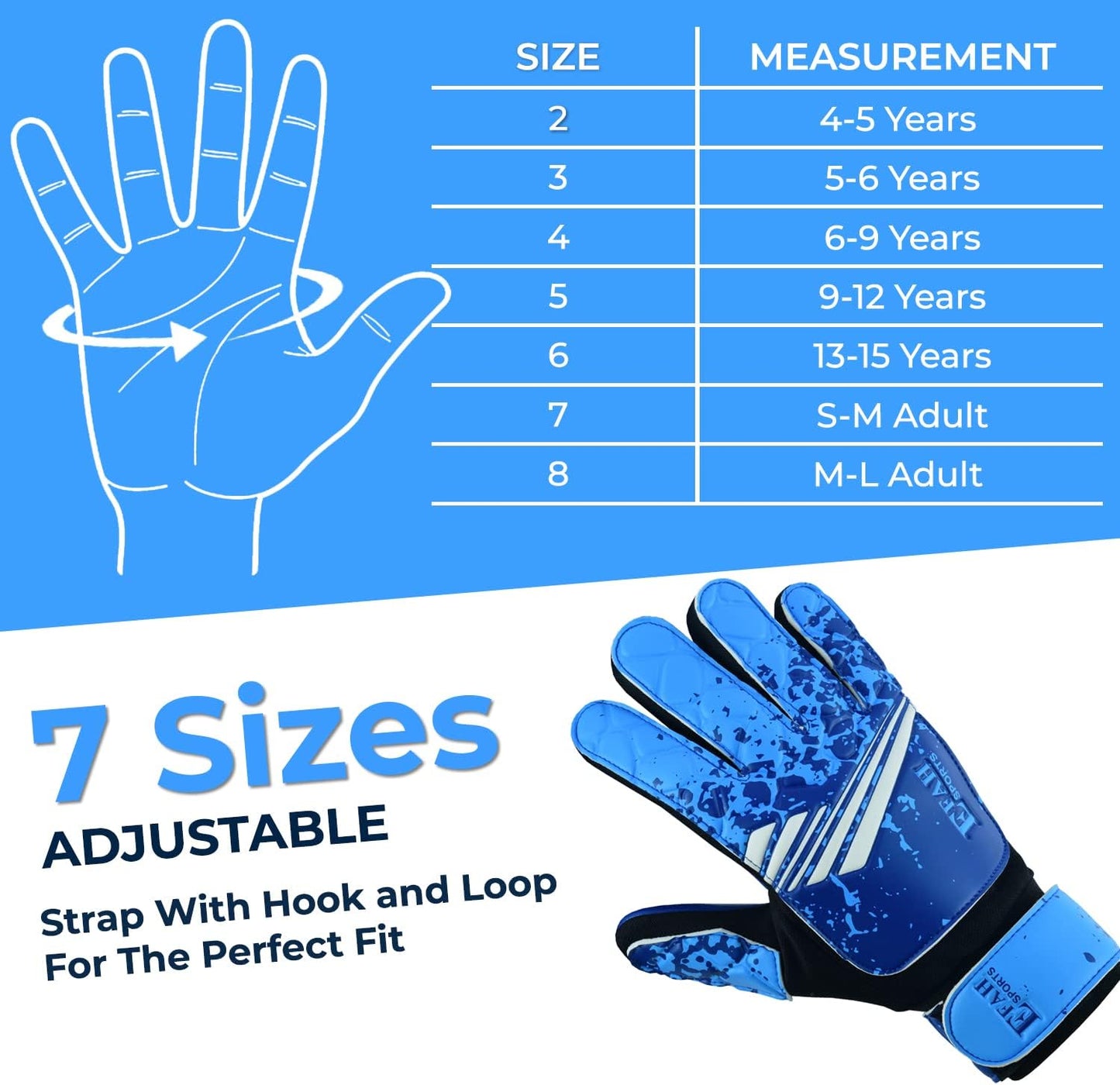 Soccer Goalkeeper Strong Grip Goalie Gloves