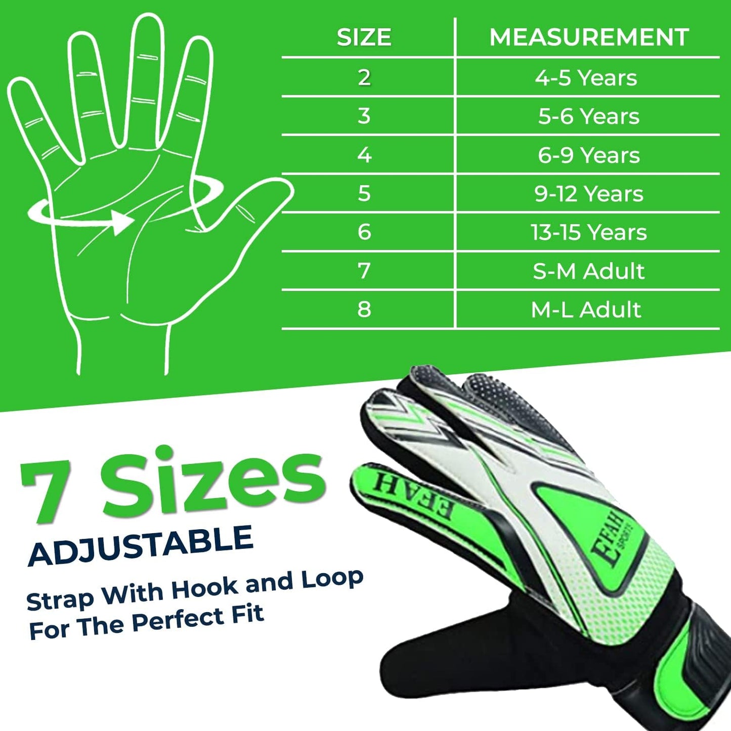 Kids Soccer Goalie Goalkeeper Gloves