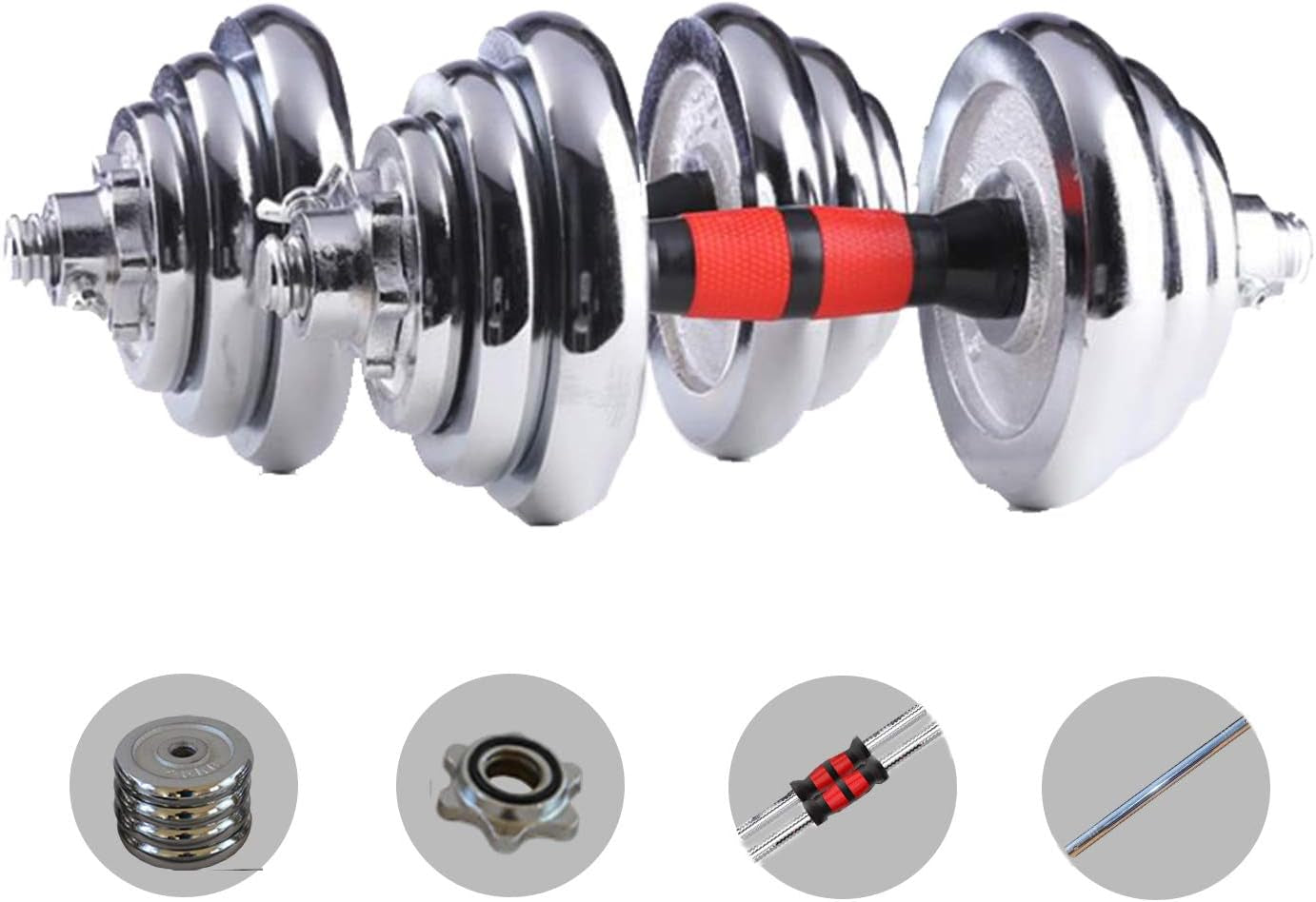 Cast Iron Adjustable Dumbbell Barbell Set