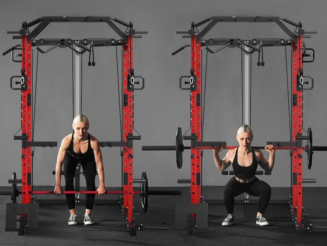 Power Cage Power Rack Workout Cage with Cable Crossover System