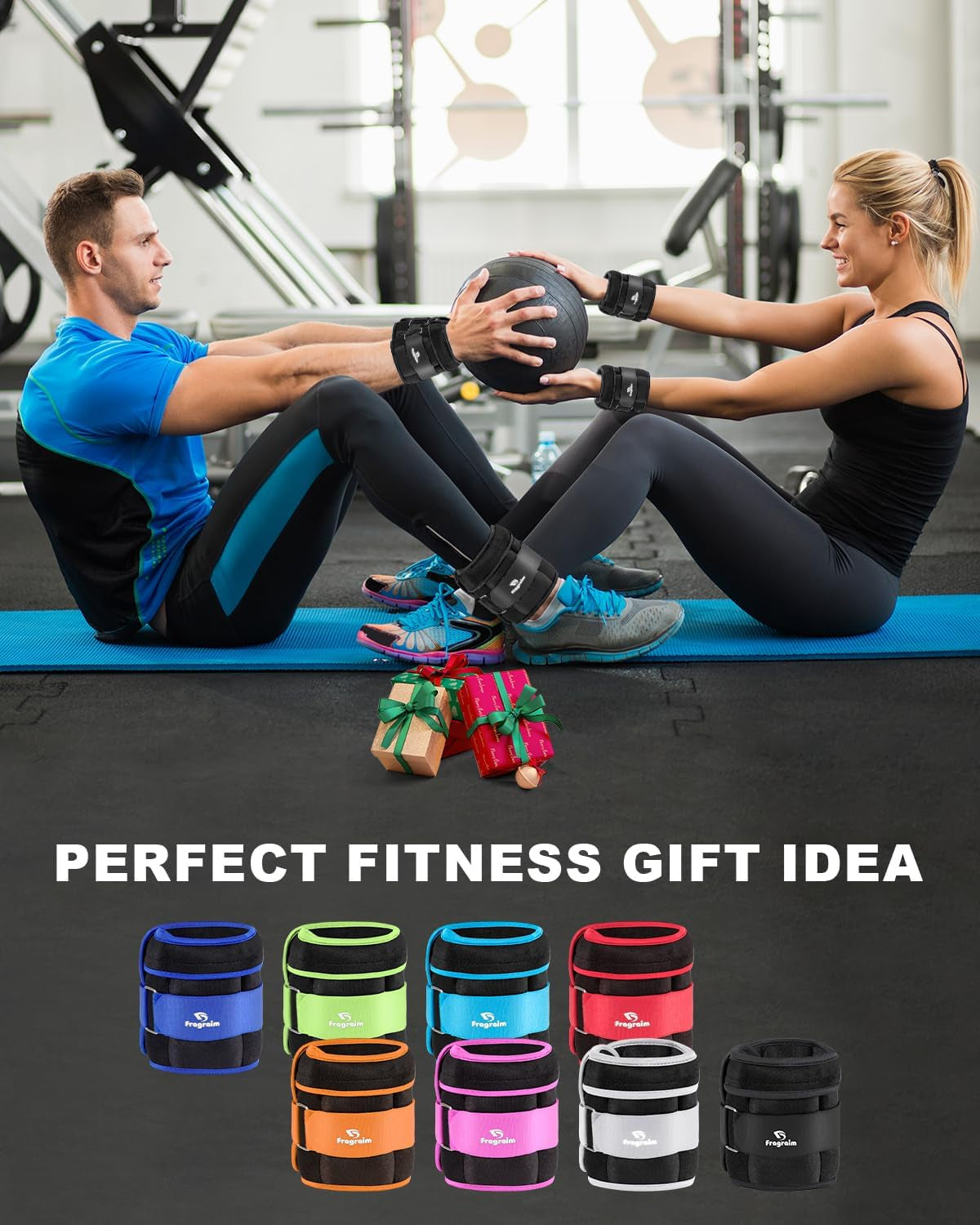 Adjustable Ankle Weights with Removable Weights, Available in Pairs (1-20 lbs) for Jogging, Gymnastics, Aerobics, and Physical Therapy