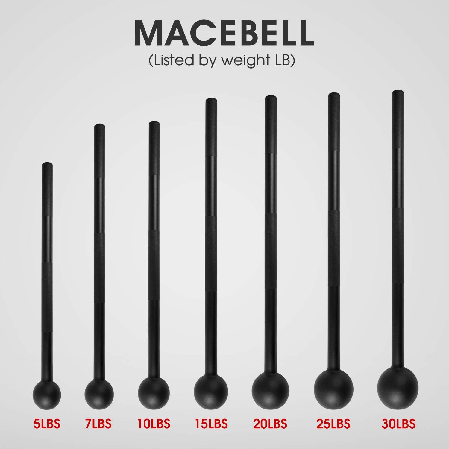 Steel Mace Bell for Strength Training 20lb