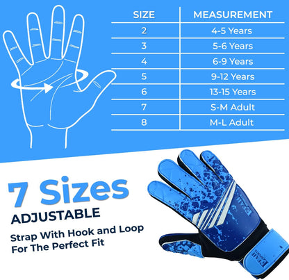 Soccer Goalkeeper Strong Grip Goalie Gloves