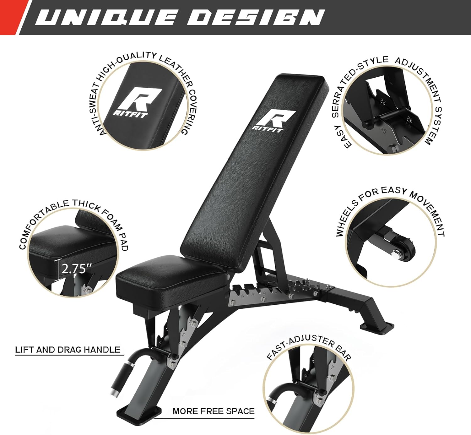 Multi-Function Home Gym Squat Rack Power Cage PPC-P3 with Cable Crossover System