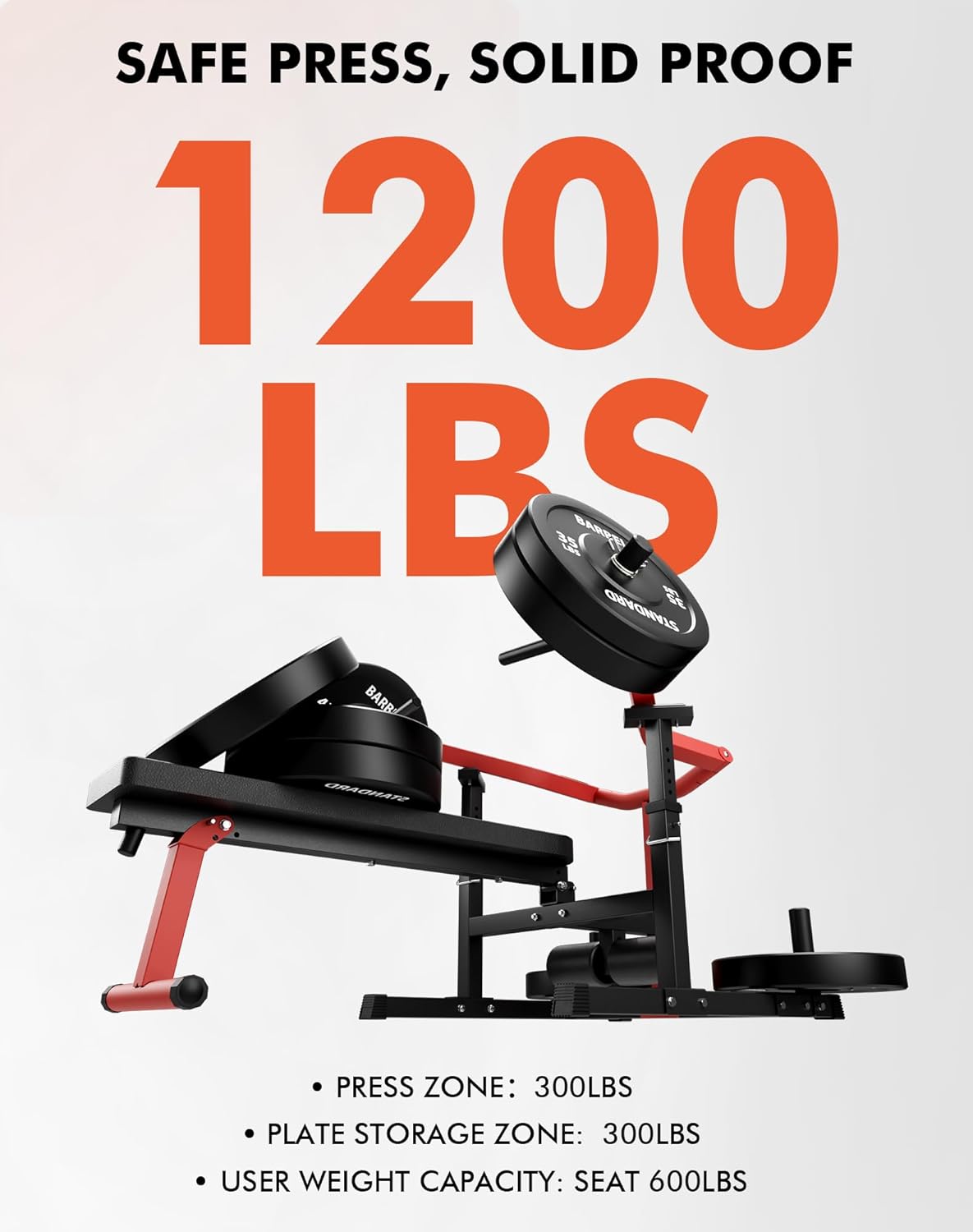 Home Gym 1050LBS Chest Bench Press Machine