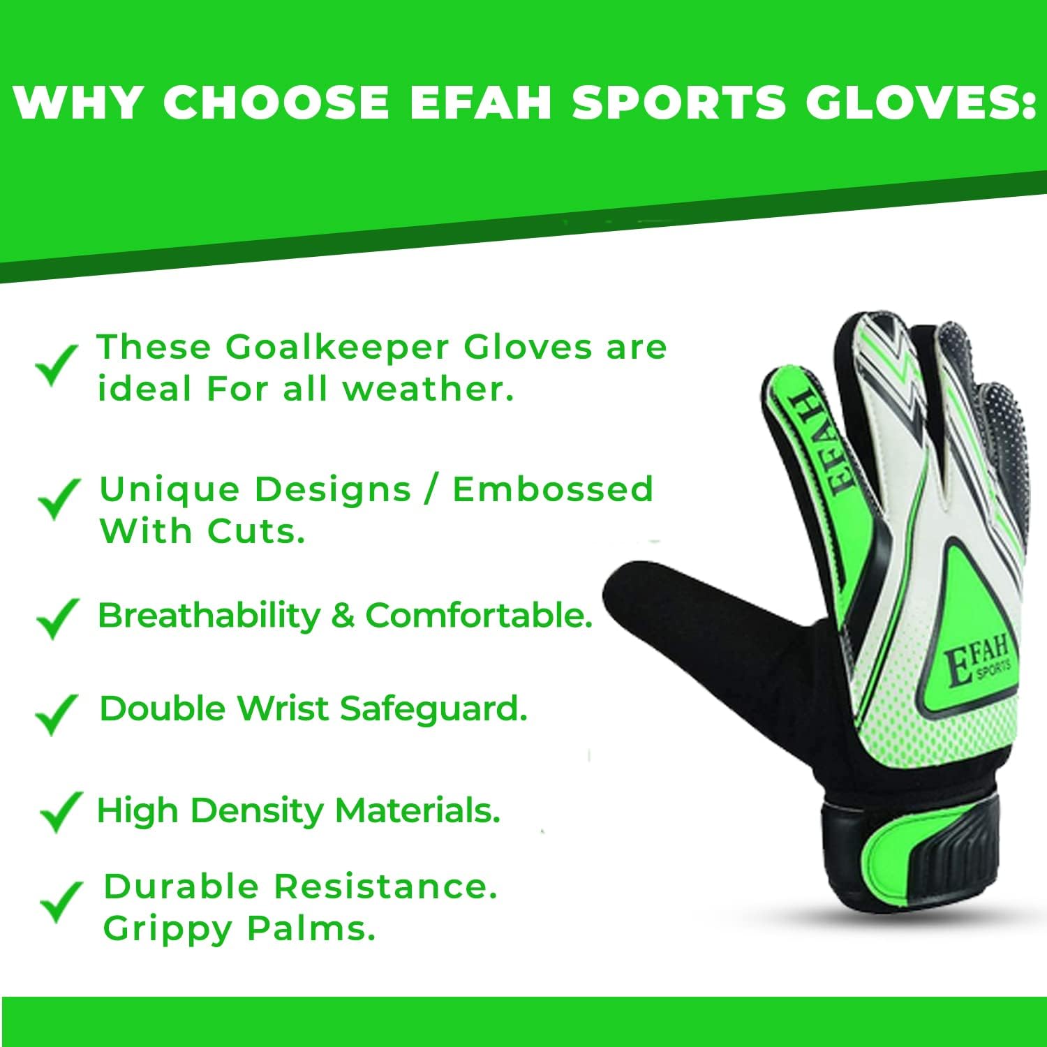Kids Soccer Goalie Goalkeeper Gloves