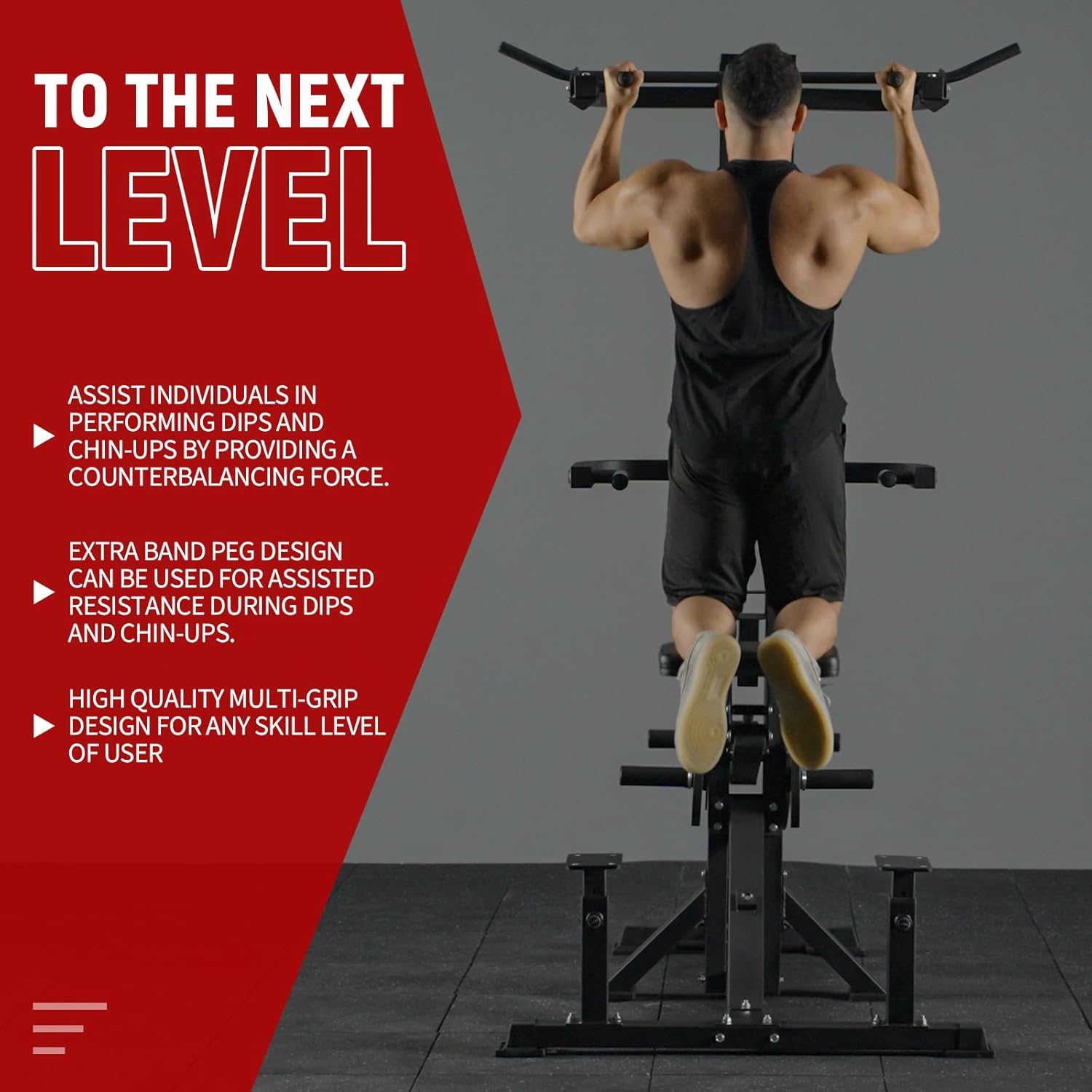 Assisted Pull up Machine 4 in 1 Plate Loaded Gym Equipment