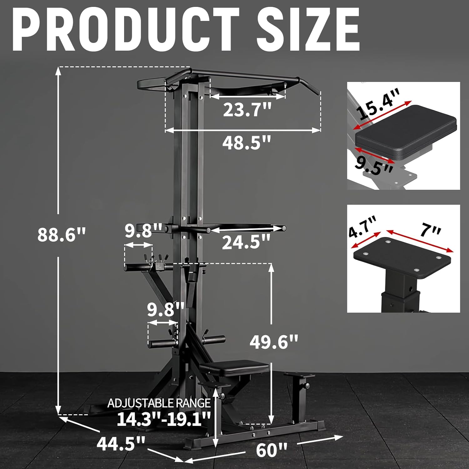 Assisted Pull up Machine 4 in 1 Plate Loaded Gym Equipment