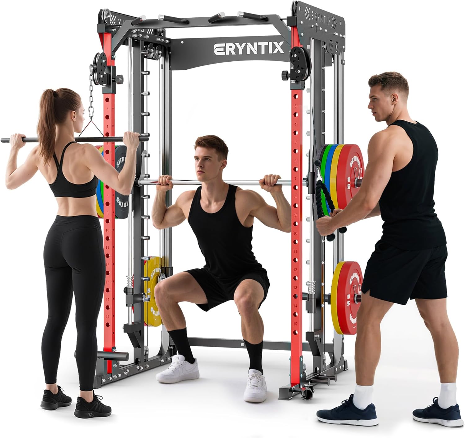Smith Machine 2600LBS Capacity All-In-One Power Cage Home Gym