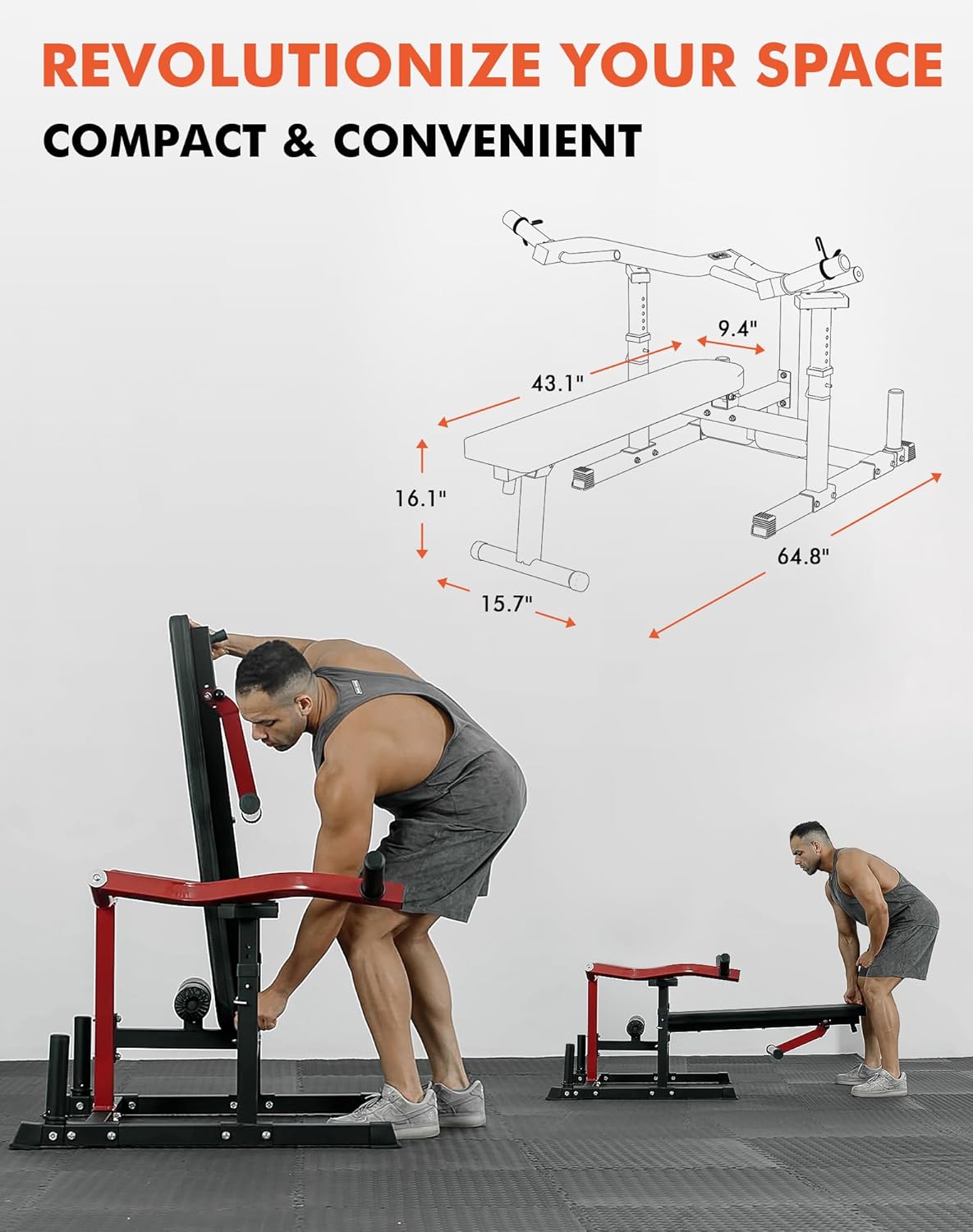 Home Gym 1050LBS Chest Bench Press Machine