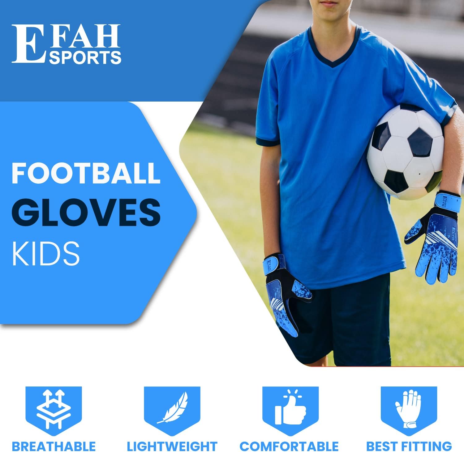 Soccer Goalkeeper Strong Grip Goalie Gloves