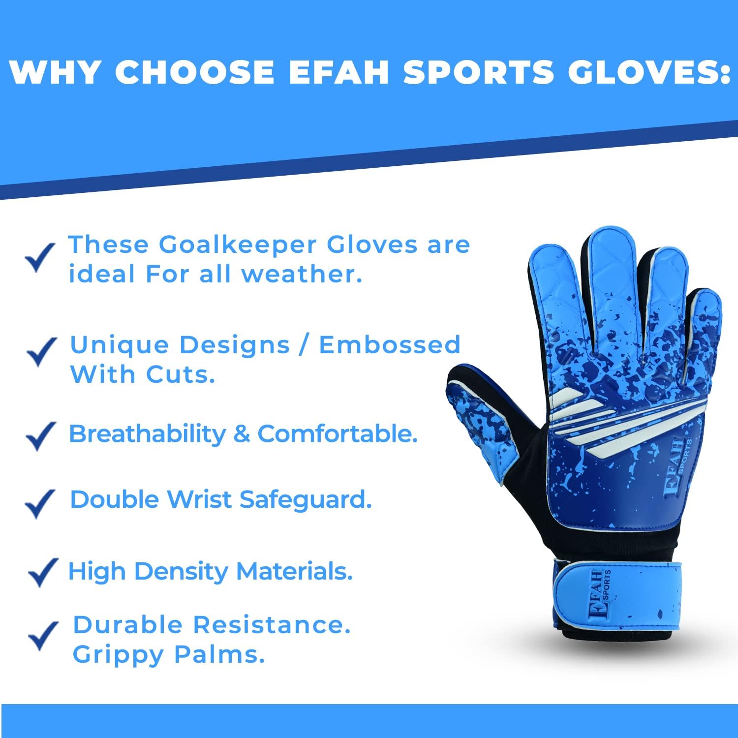 Soccer Goalkeeper Strong Grip Goalie Gloves