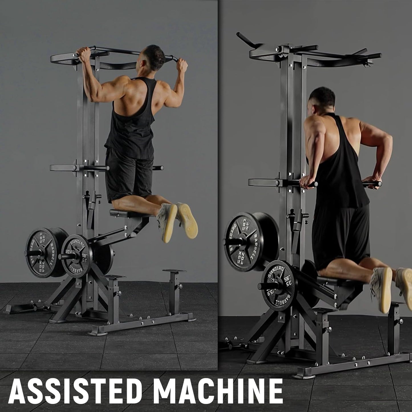 Assisted Pull up Machine 4 in 1 Plate Loaded Gym Equipment