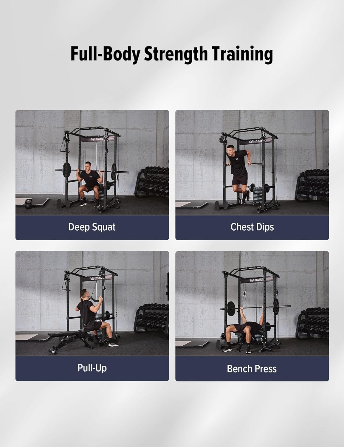 Drone1 Power Cage Multi-Functional Power Rack for Home Gym