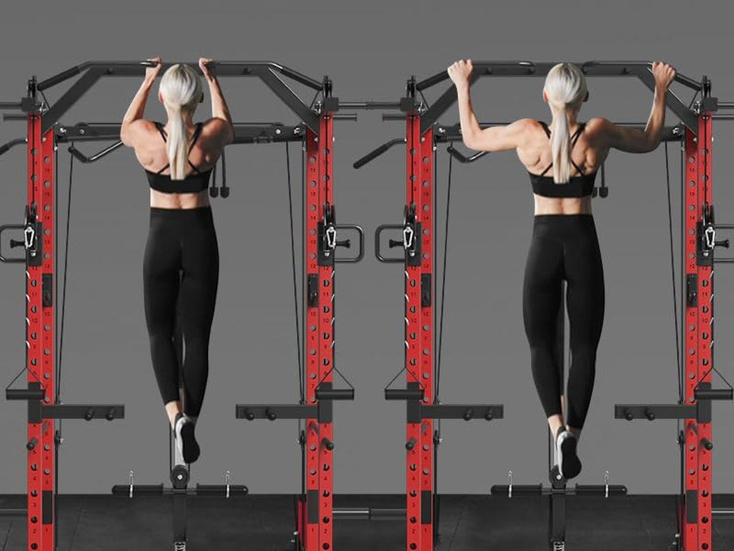 Power Cage Power Rack Workout Cage with Cable Crossover System