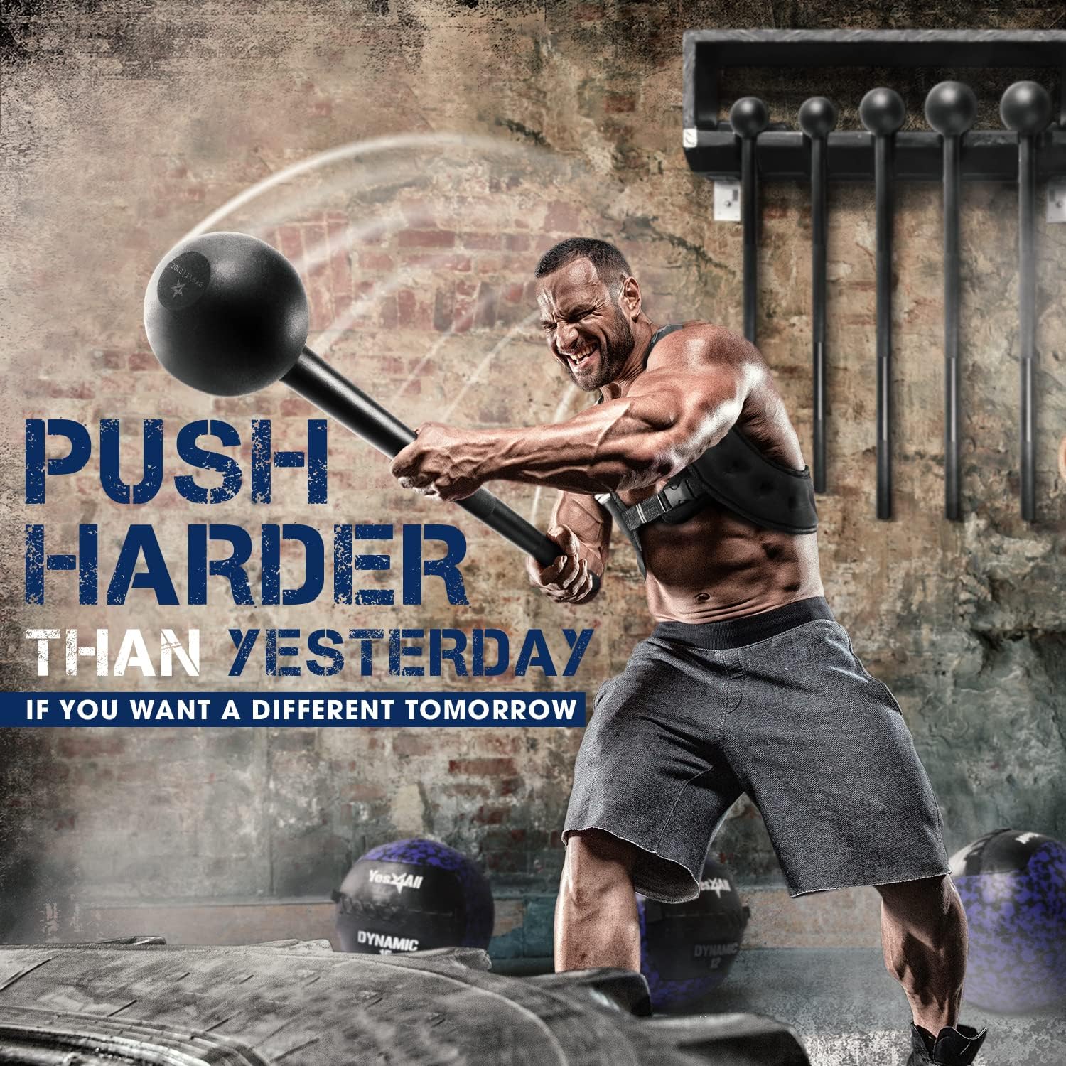 Steel Mace Bell for Strength Training 20lb