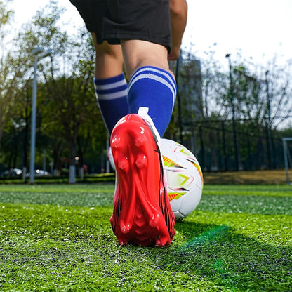 UpRun Mens High Top Adult FG Long Spike Soccer Shoes