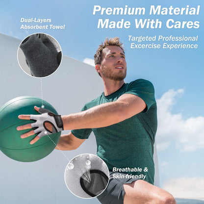 Freedom Knuckle Weight Lifting Shorty Fingerless Gloves