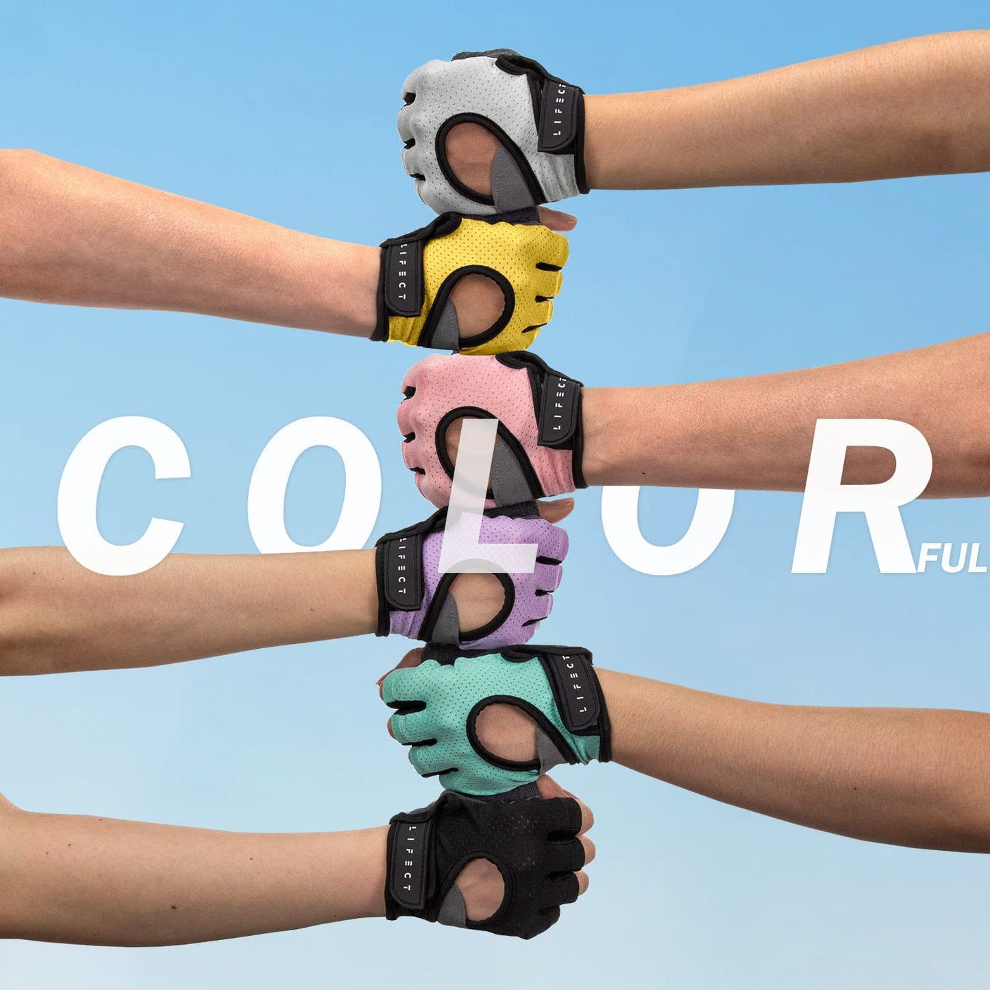 Freedom Knuckle Weight Lifting Shorty Fingerless Gloves