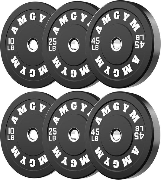 Barbell Rubber Olympic Weight Plates Set for Home Gym