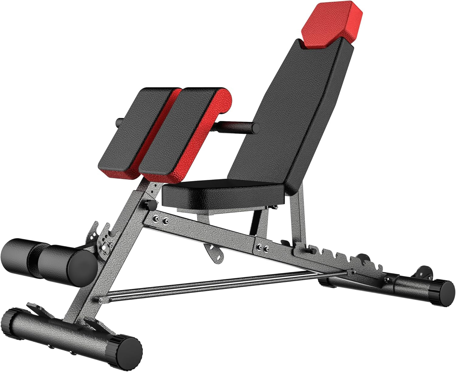 Multi-Functional FID Weight Bench for Comprehensive Full-Body Workouts – Hyper Back Extension, Roman Chair, Adjustable Ab Sit-Up Bench, Incline/Decline Bench, and Flat Bench