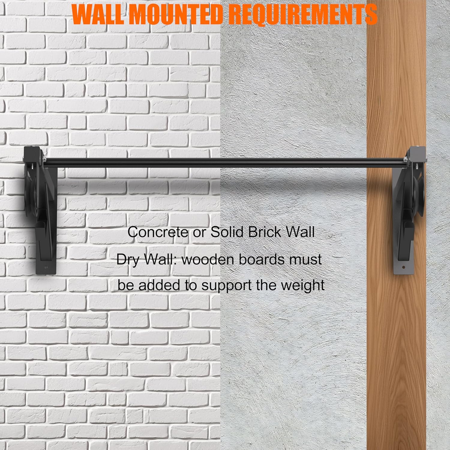 Heavy Duty Wall Mounted 600 Lbs Pull up Bar with Pulley System