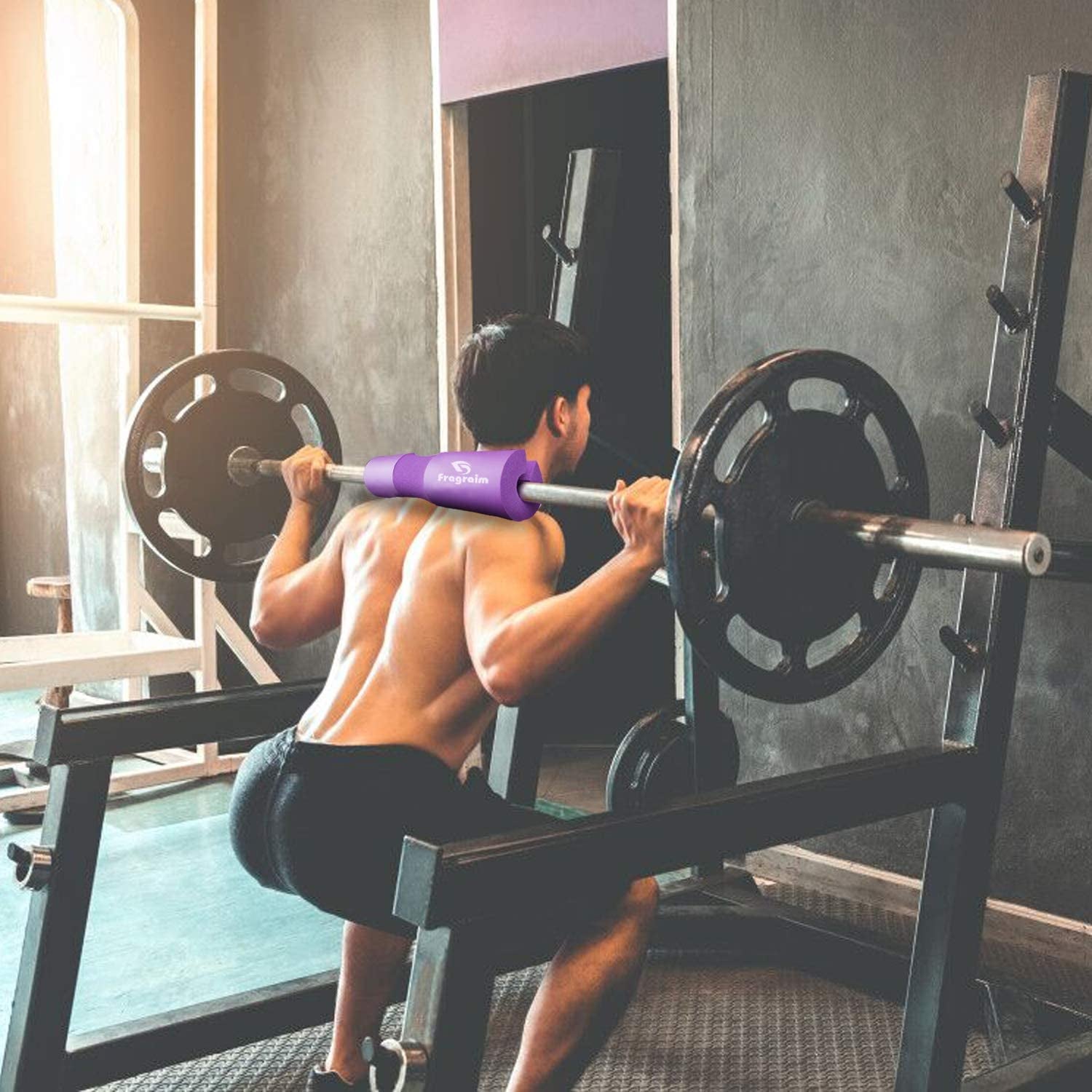 Purple Weightlifting Squat Bar Cushion Neck Pad