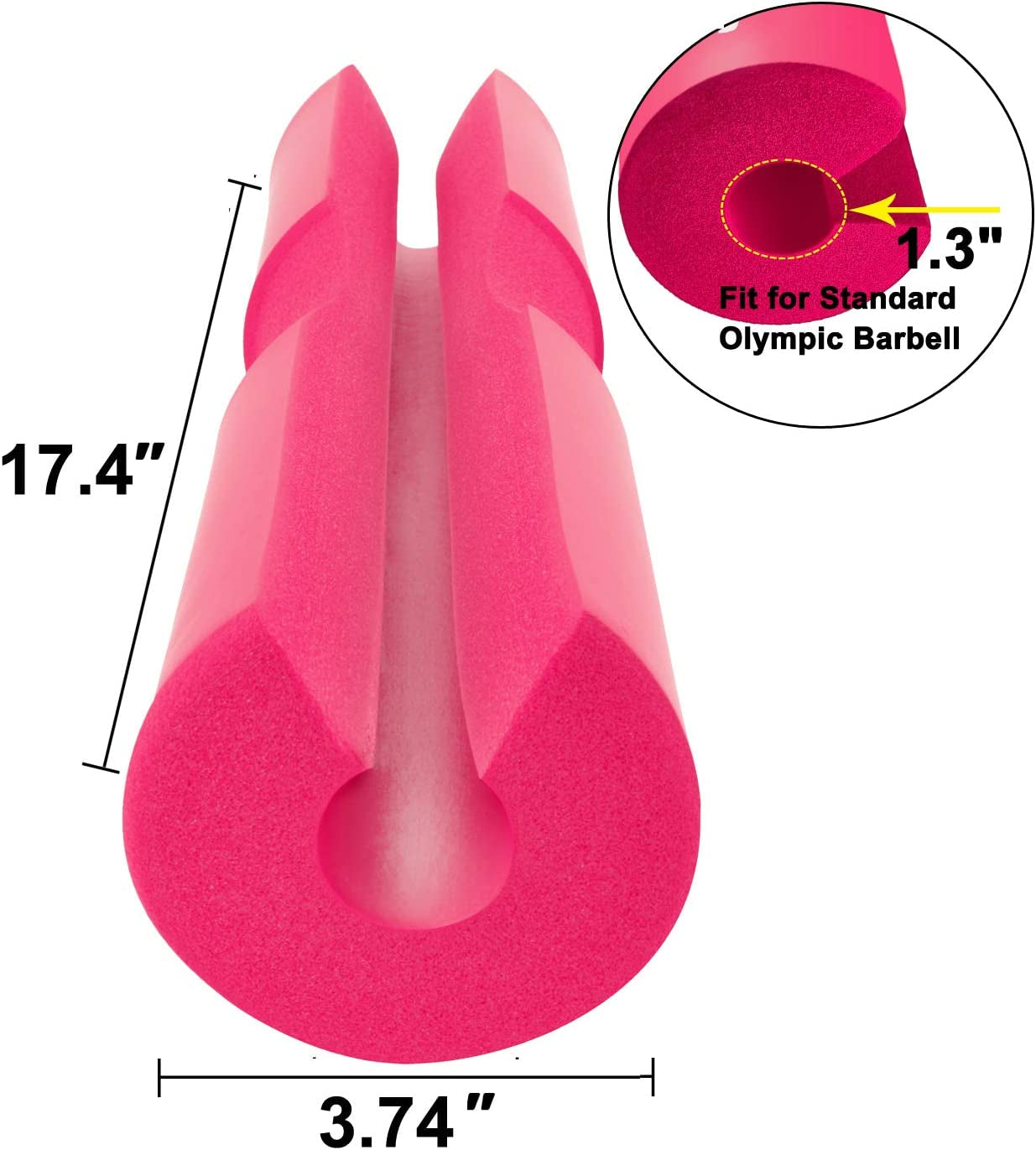 Pink Weightlifting Squat Bar Cushion Neck Pad