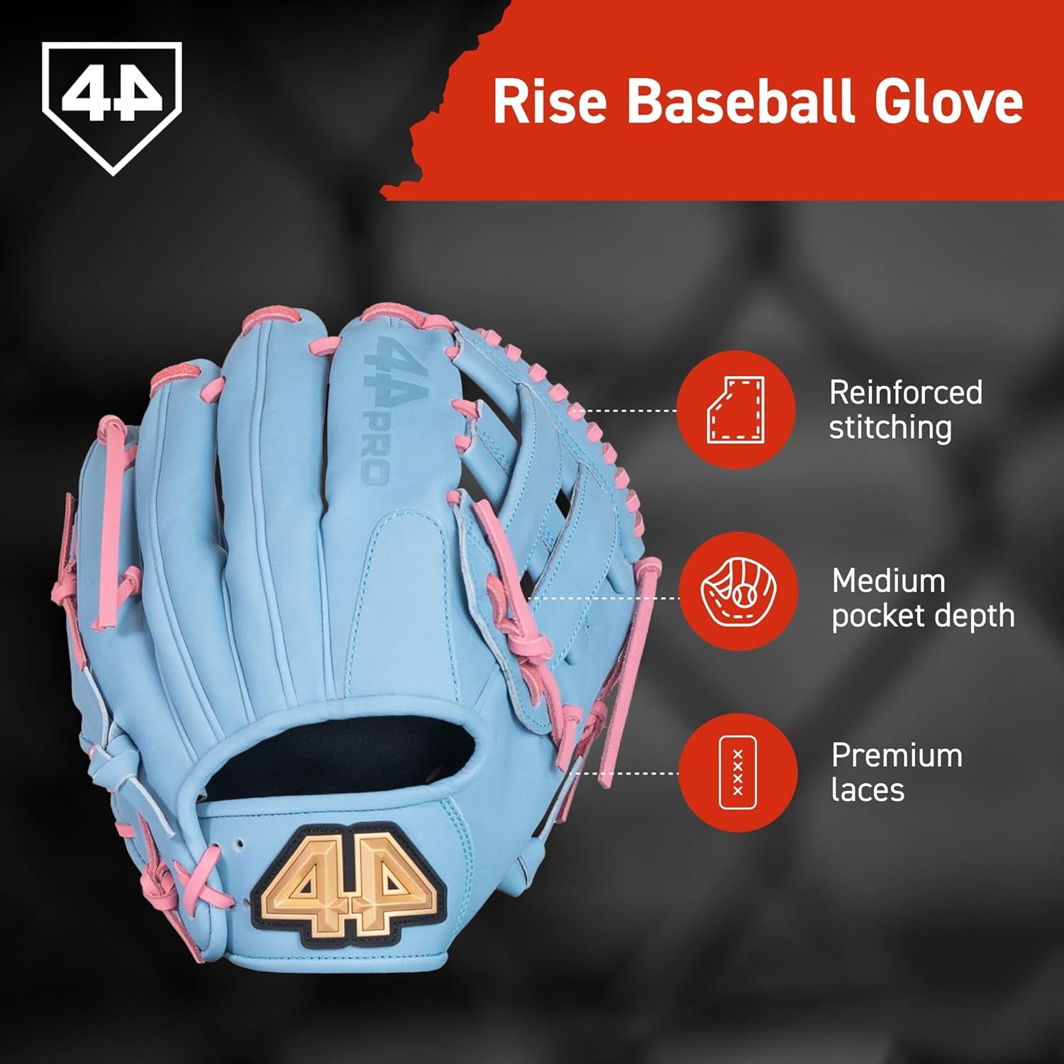 BB Stock Rise Baseball Glove for Little League Youth