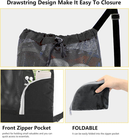 Versatile Drawstring Backpack for Men and Women - Ideal for Athletic, Gym, Sports, Beach, and Swimming Activities