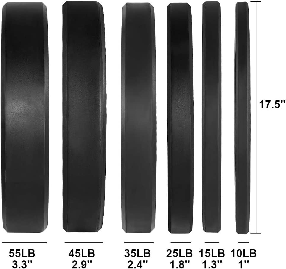 LB Bumper Plates Olympic Steel Insert Weight Plates