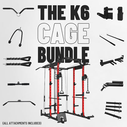 Power Cage Power Rack Workout Cage with Cable Crossover System